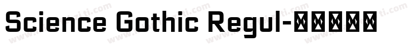 Science Gothic Regul字体转换